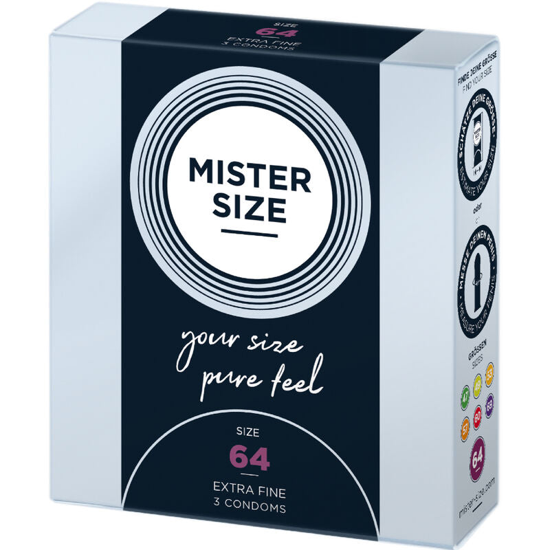 Mister size - préservatifs taille xxl 64 mm (3 unités)