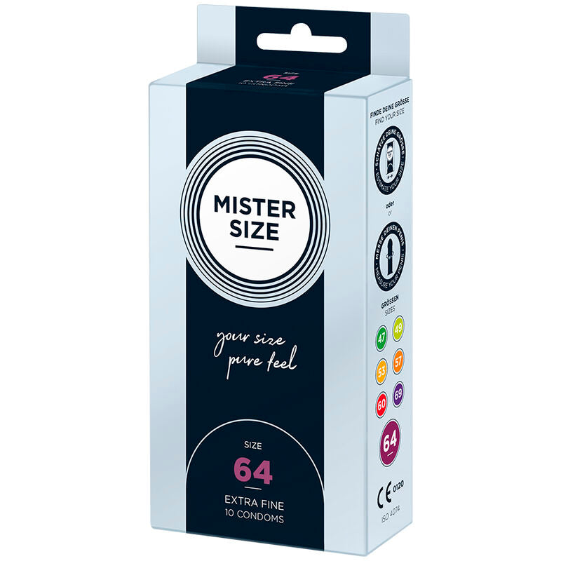 Mister size - préservatifs taille xxl 64 mm (10 unités)