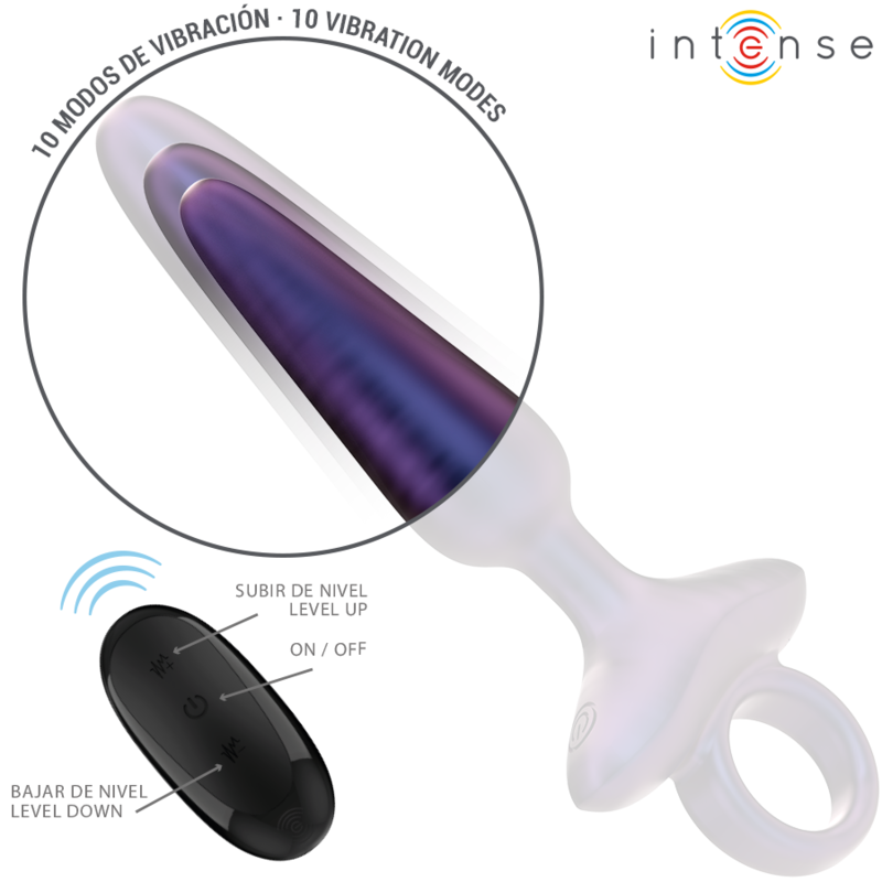 Intense - marlon plug anal vibrant modèle 4 télécommande