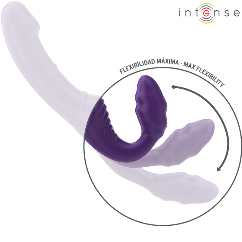 Intense - jill double vibrateur 20 cm violet télécommande