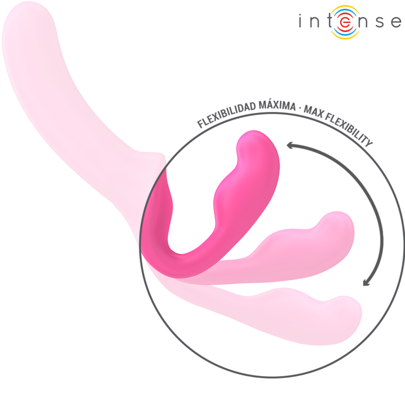 Intense - amy double vibrateur 20 cm rose télécommande