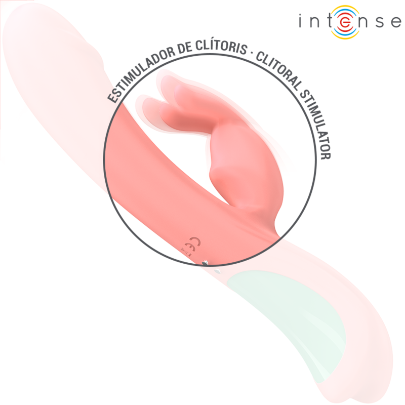 Intense – Vibromasseur Rabbit Rachel en Silicone Ultra Doux Nude