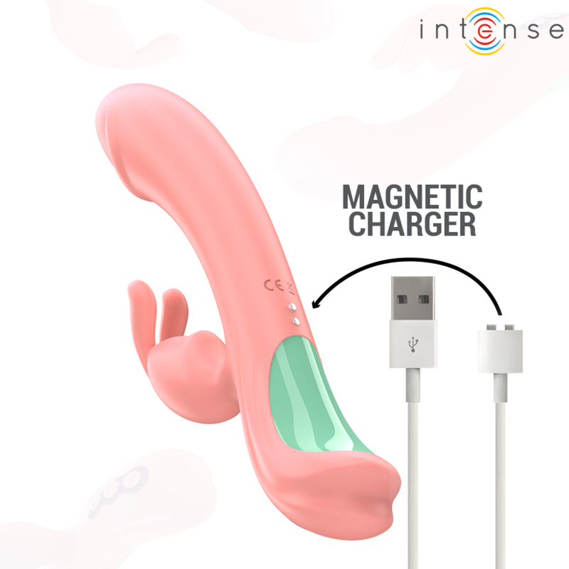 Intense – Vibromasseur Rabbit Rachel en Silicone Ultra Doux Nude