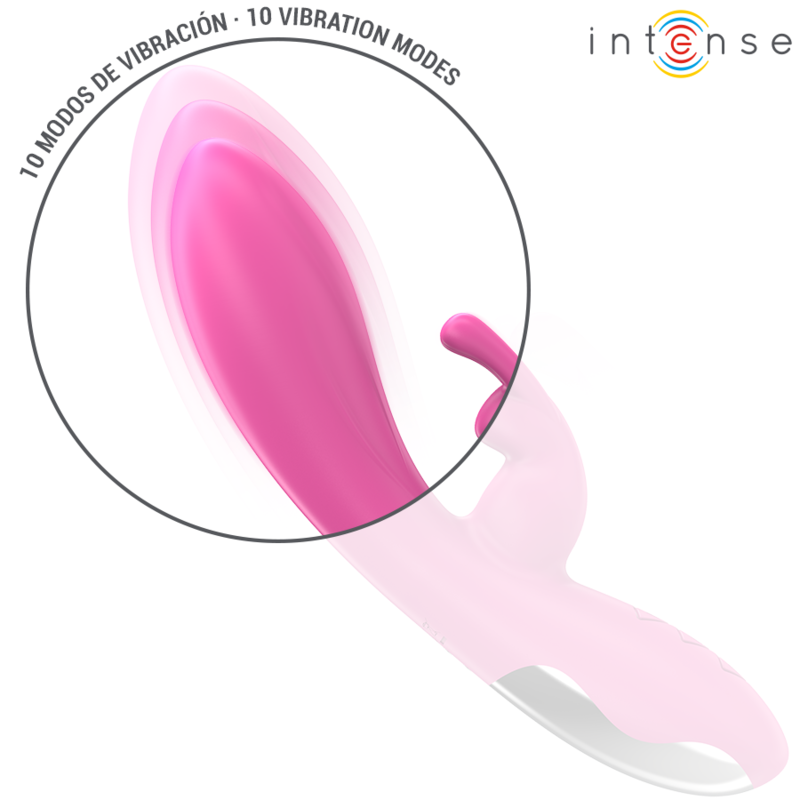 Intense – Vibrateur Rabbit Randall Silicone 10 Vibrations Rose