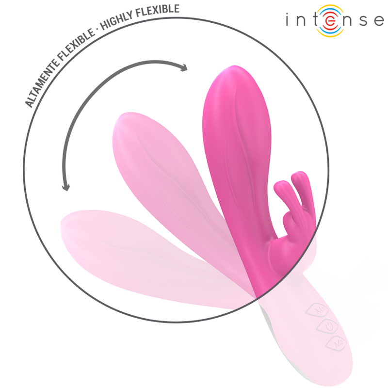Intense – Vibrateur Rabbit Randall Silicone 10 Vibrations Rose