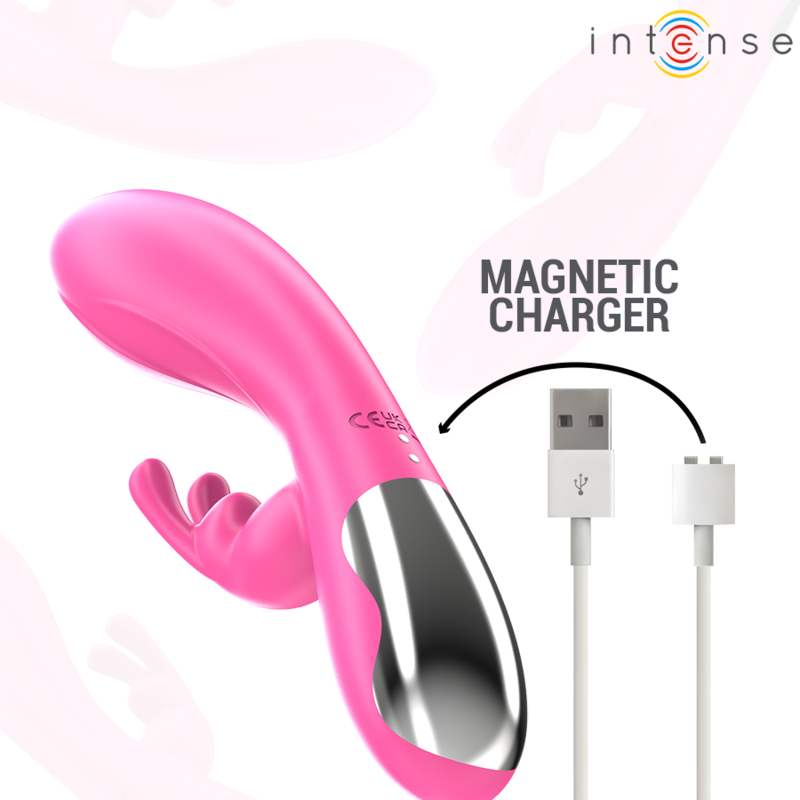 Intense – Vibrateur Rabbit Randall Silicone 10 Vibrations Rose