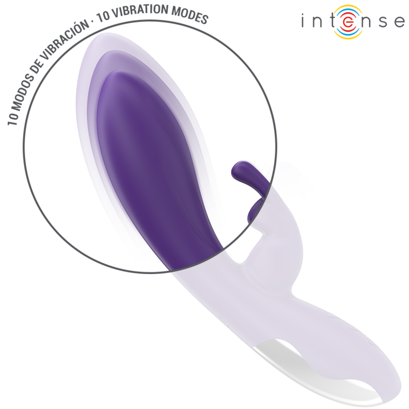 Intense – Vibrateur Rabbit Randall Silicone 10 Vibrations Violet