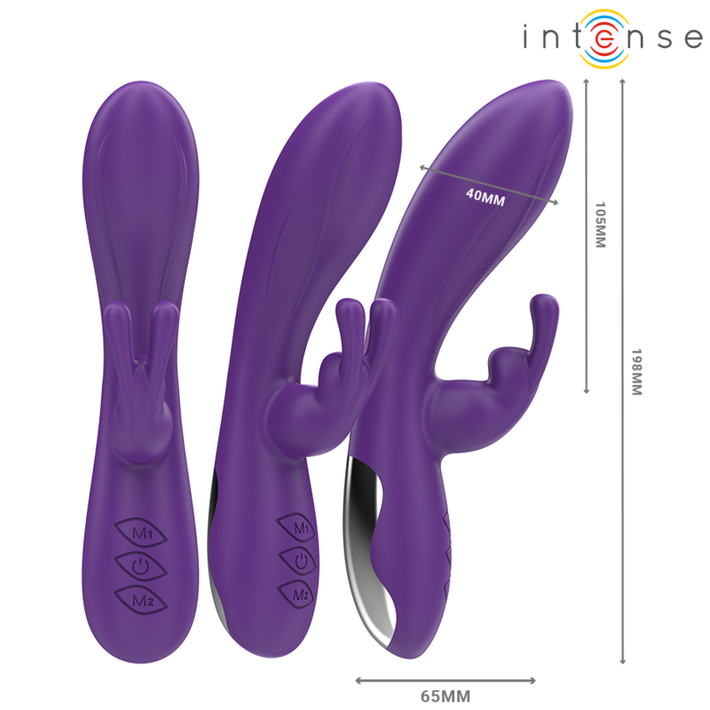 Intense – Vibrateur Rabbit Randall Silicone 10 Vibrations Violet