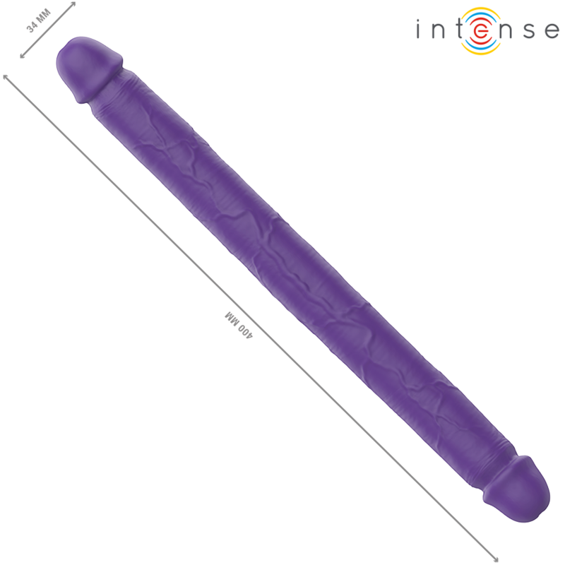 Intense Double Gode vibrant 40 cm Violet
