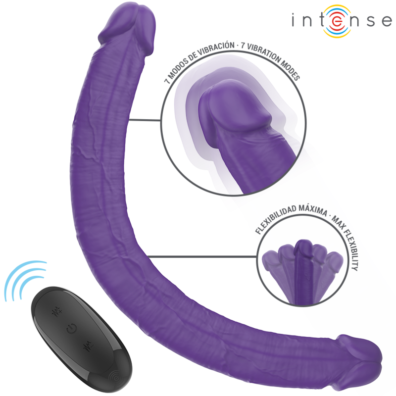 Intense Double Gode vibrant 40 cm Violet