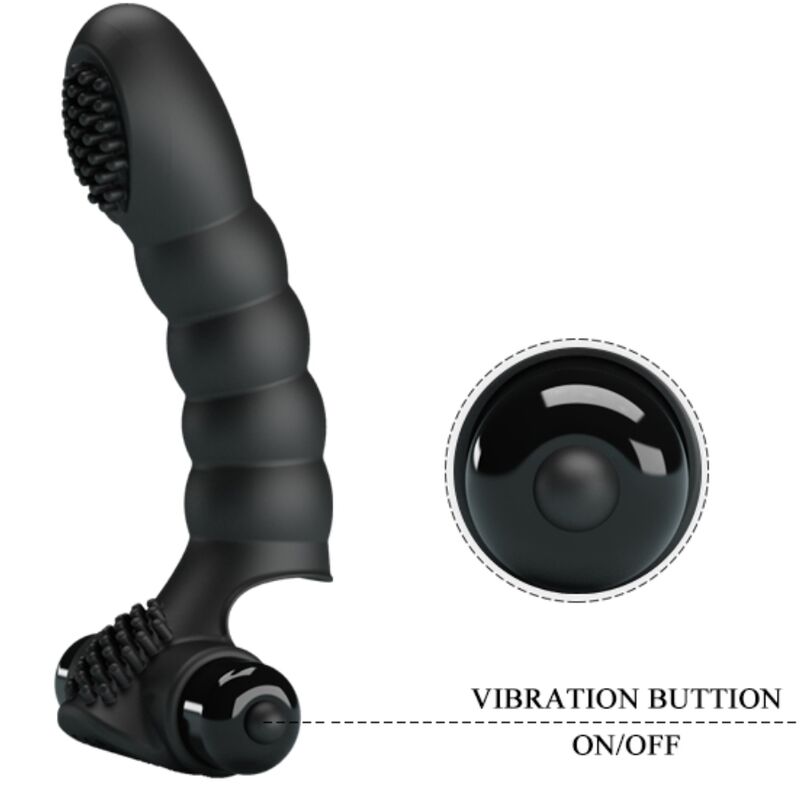 Pretty Love – Doigt Vibrant Alexander 10 Modes de Vibration – Noir