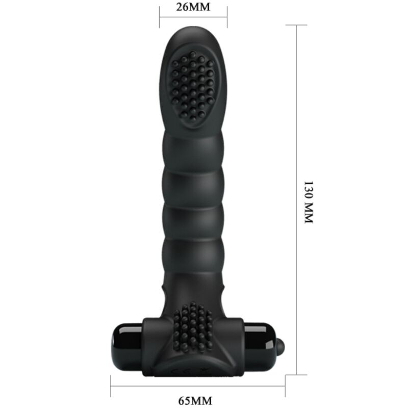 Pretty Love – Doigt Vibrant Alexander 10 Modes de Vibration – Noir