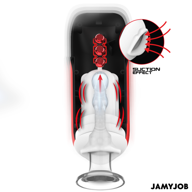 Jamyjob - Simulateur de Féllation Vibrant à Succion Blaze