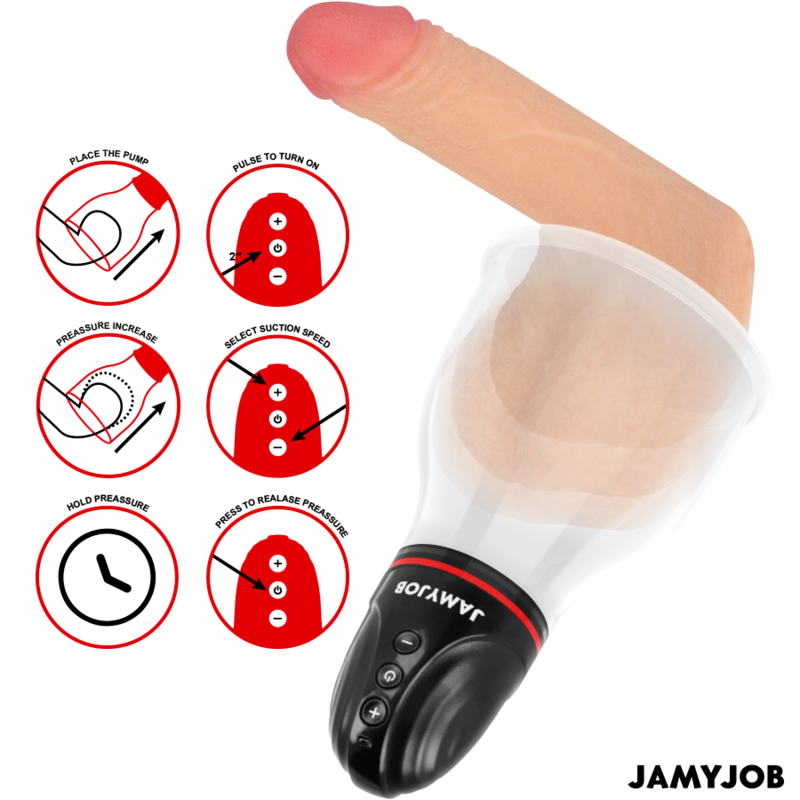 JAMYJOB - Pompe à Testicules Automatique | 3 Modes d’Aspiration | XPAND LITE