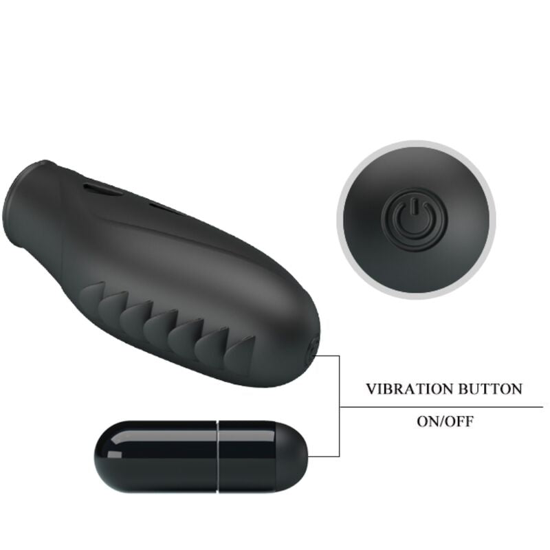 Pretty Love – Doigt Vibrant Gilo en silicone – Noir