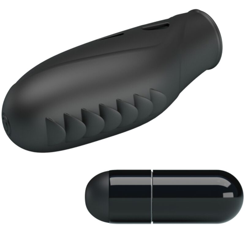Pretty Love – Doigt Vibrant Gilo en silicone – Noir