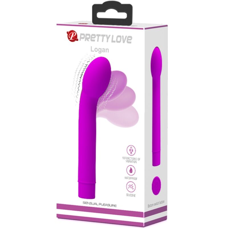 Pretty love - vibrateur point g logan 10 vibrations violet