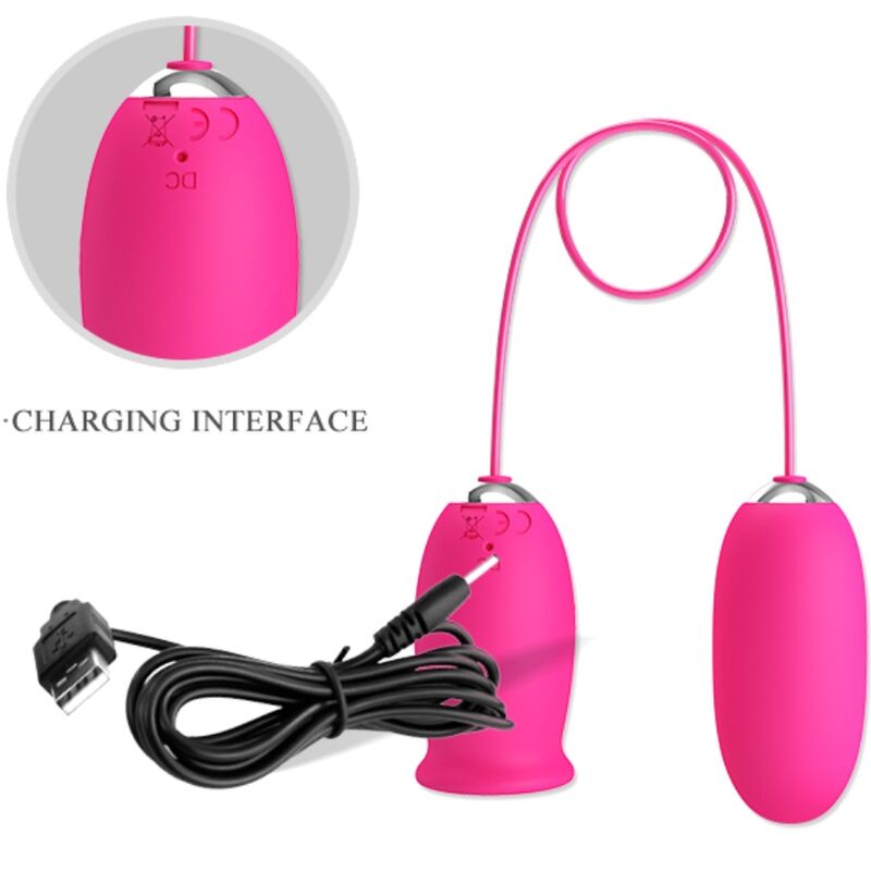 Pretty love - oeuf vibrant daisy + langue stimulante clitoris rose