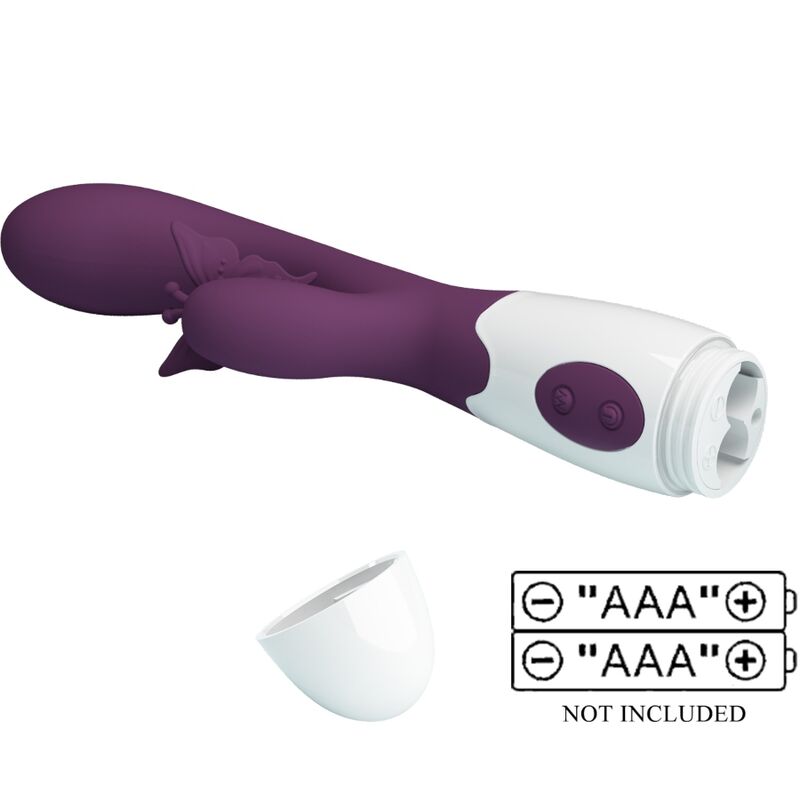 Pretty Love – Vibromasseur double stimulation Butterfly Kiss – Violet