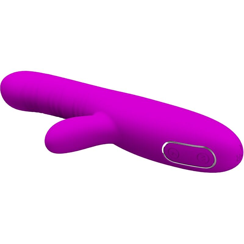 Pretty love - vibrateur multifonction angelique + stimulateur de clitoris violet