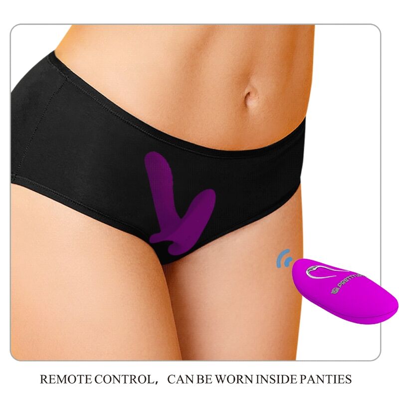 Pretty love - masseur & vibrateur 12 vibrations télécommande violet