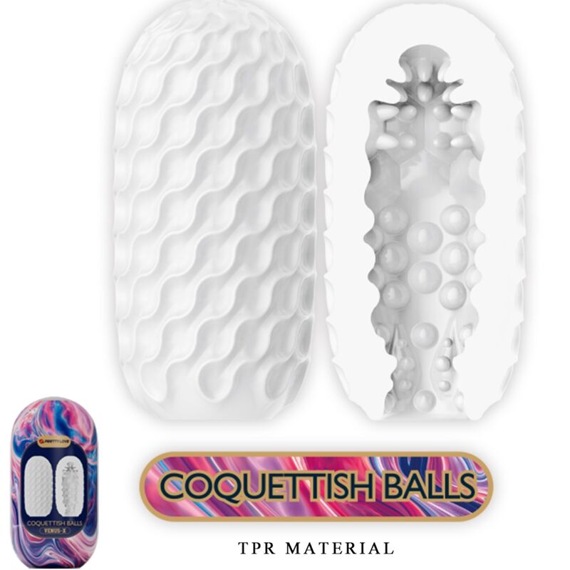 Pretty love - venus x 15 masturbateurs hommes en silicone blanc