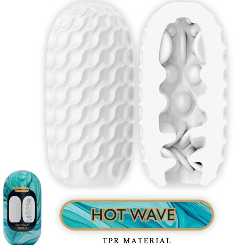 Pretty love - venus x 15 masturbateurs hommes en silicone blanc