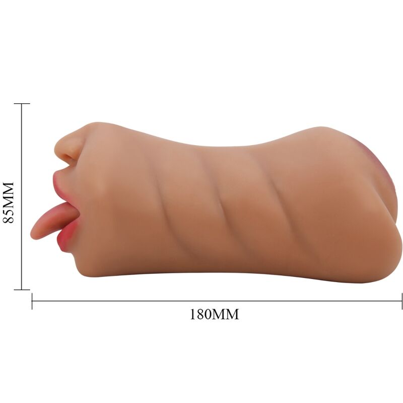 Crazy bull - sarah double masturbateur bouche & vagin chair