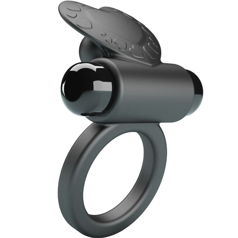 Pretty love - bague vibrante debonaire lapin 10 vibrations noire