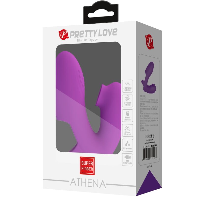 Pretty Love – Doigt Vibrant 7 Modes de Vibration Rechargeable – Violet