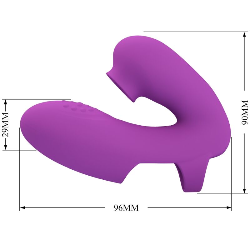 Pretty Love – Doigt Vibrant 7 Modes de Vibration Rechargeable – Violet