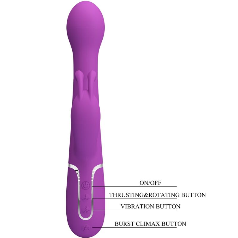 Pretty Love – Stimulateur Rabbit Multifonction 3 en 1 Dejon Violet