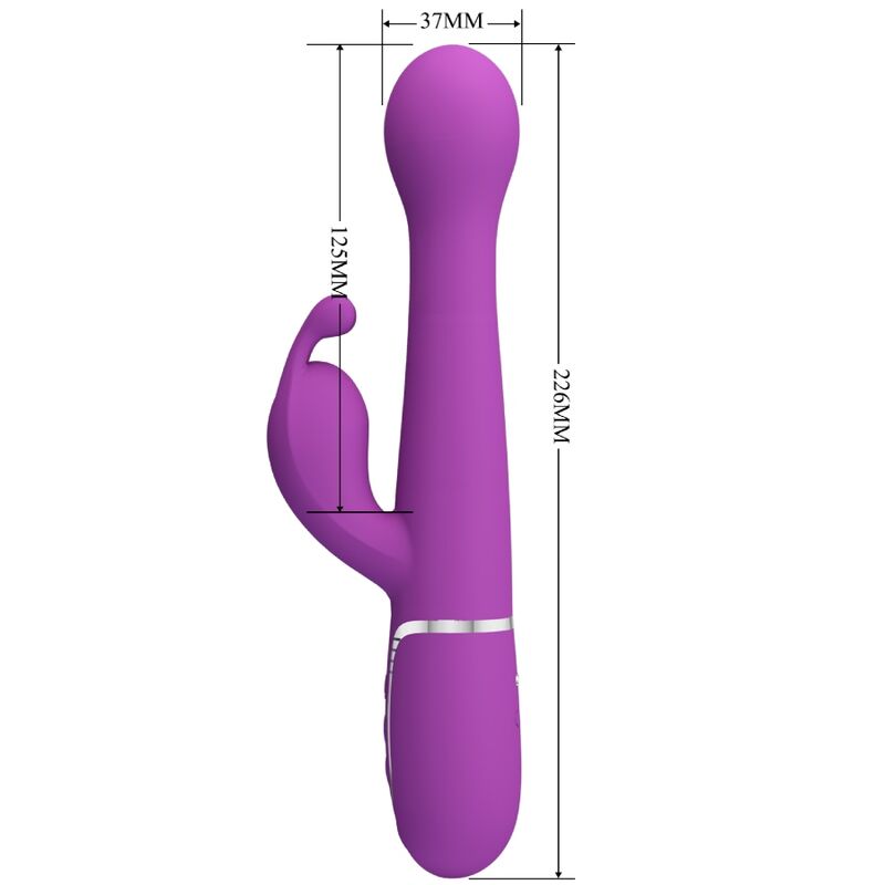 Pretty Love – Stimulateur Rabbit Multifonction 3 en 1 Dejon Violet