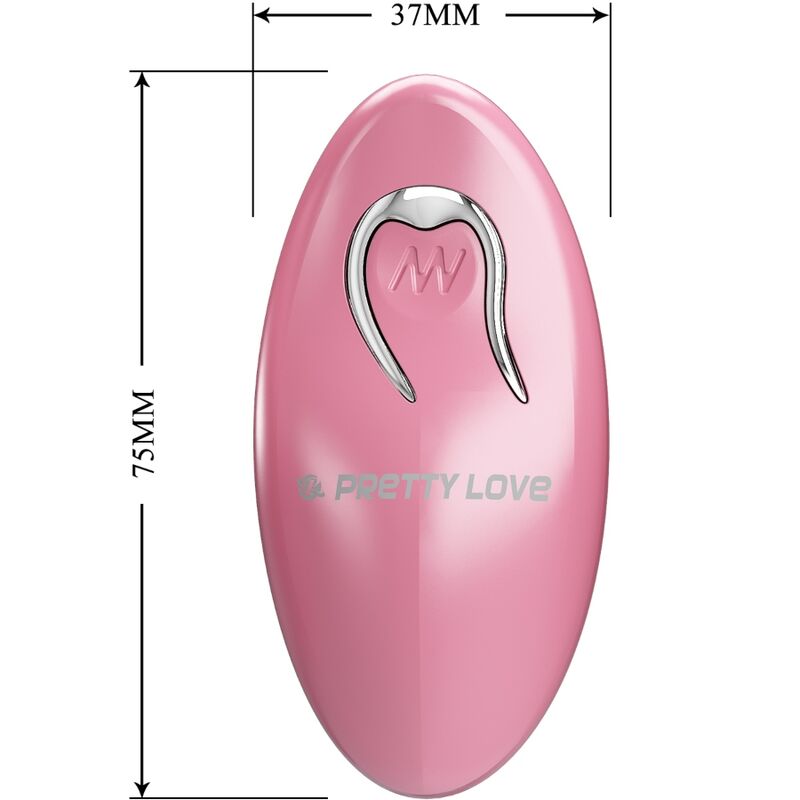Pretty love - pinces à tétons cailey 10 vibrations télécommande rose