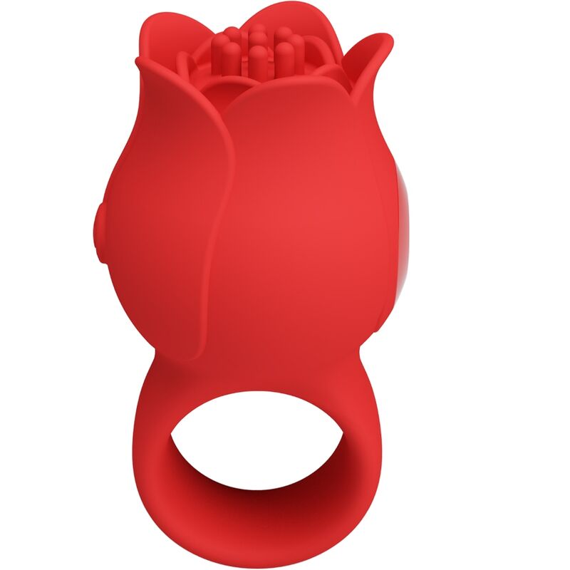Pretty Love – Doigt Vibrant en Forme de Bague – Rouge