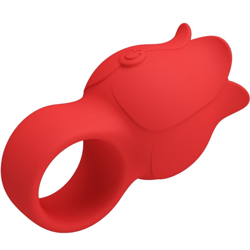 Pretty Love – Doigt Vibrant en Forme de Bague – Rouge