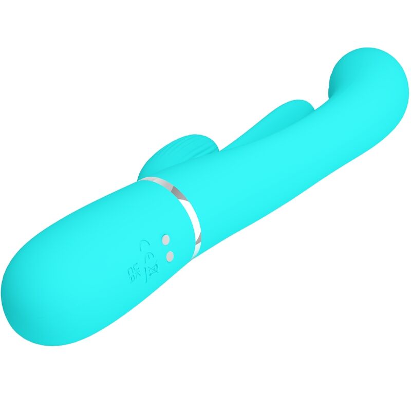 Pretty Love – Stimulateur Rabbit Multifonction 3 en 1 Shania Bleu
