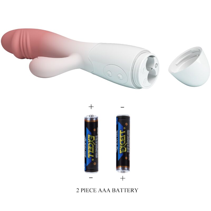Pretty Love – Stimulateur Rabbit en Forme de Pénis 30 Modes de Vibration Snappy Rose