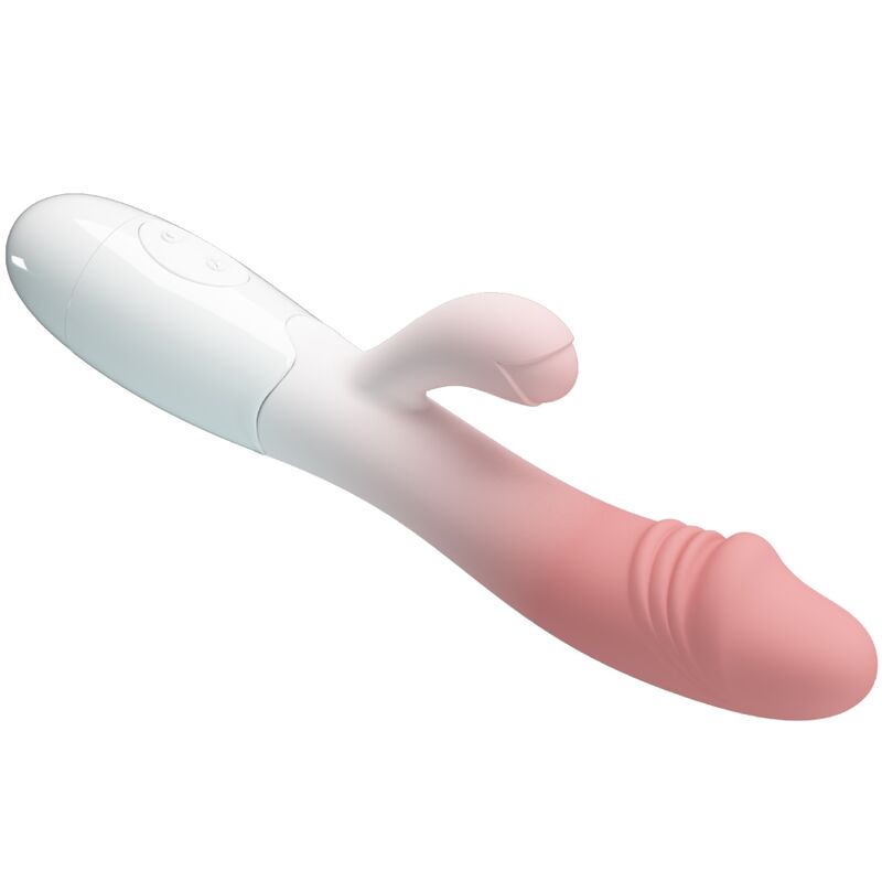 Pretty Love – Stimulateur Rabbit en Forme de Pénis 30 Modes de Vibration Snappy Rose