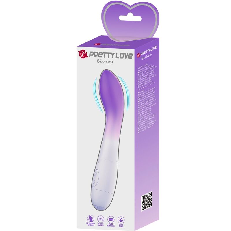 Pretty love - vibrateur point g bishop 30 vibrations violet