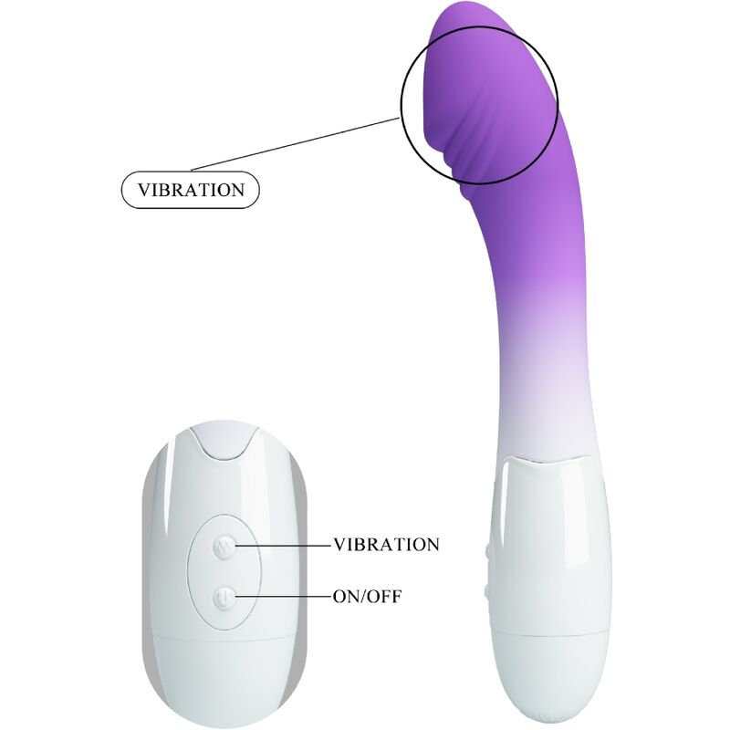 Pretty love - vibrateur elemental point g 30 vibrations violet