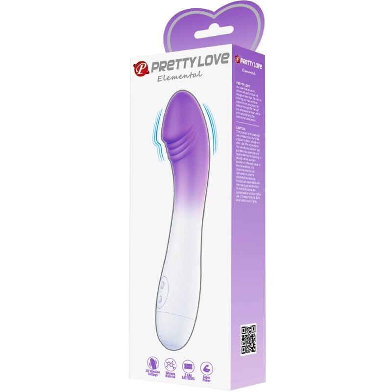 Pretty love - vibrateur elemental point g 30 vibrations violet