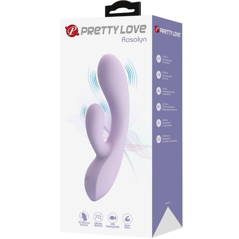 Pretty Love – Stimulateur Rabbit Souple Rosolyn Violet