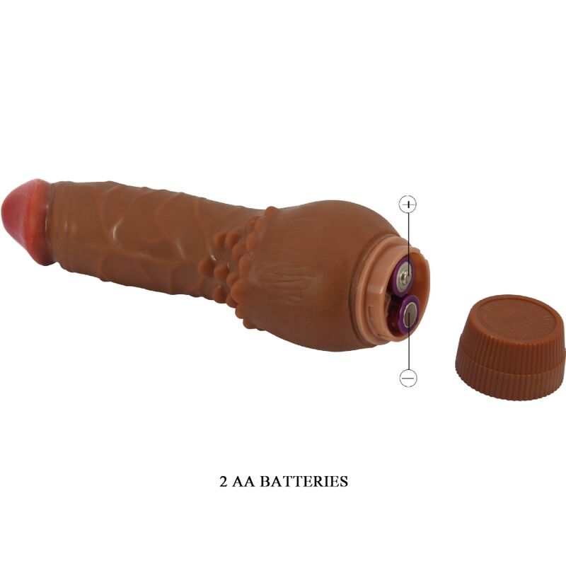Baile - vibrateur réaliste barbara 19,5 cm mulâtre