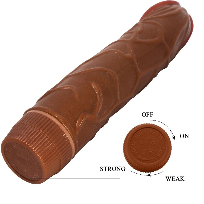 Baile - Vibromasseur Gode Réaliste XL Marron - 22,5 cm