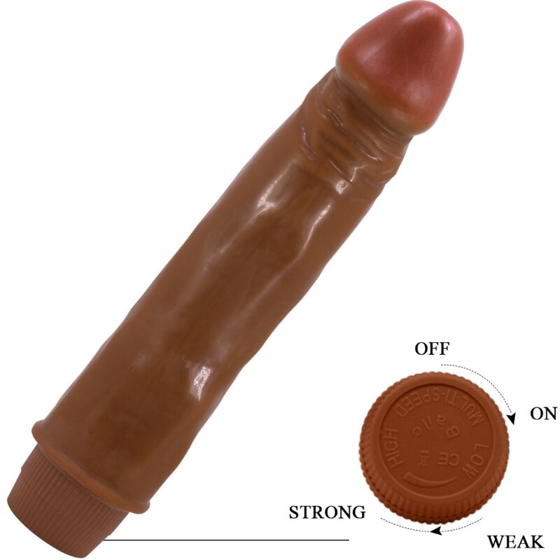 Baile - vibrateur réaliste nain 21 cm mulâtre