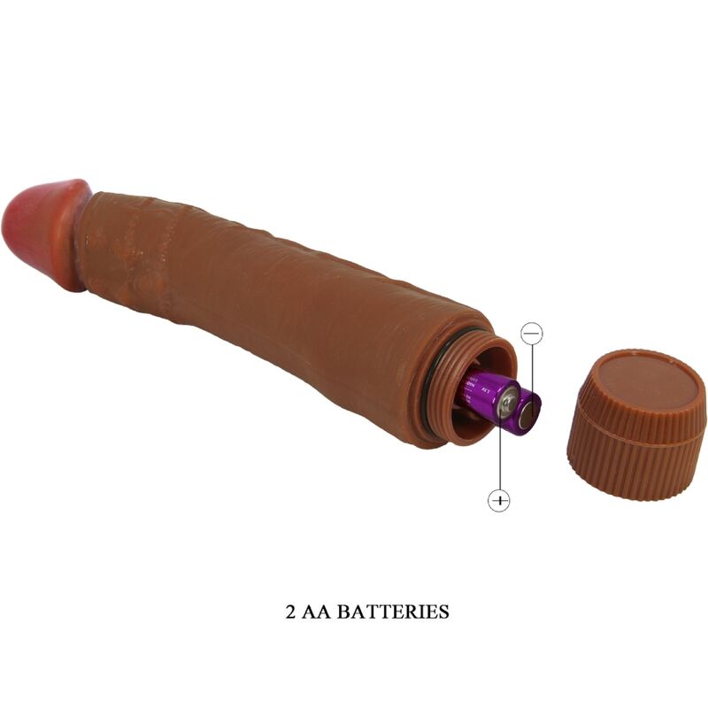 Baile - vibrateur réaliste dybbuk 24 cm mulâtre