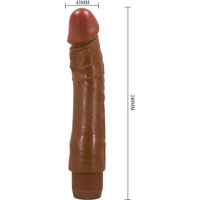 Baile - vibrateur réaliste dybbuk 24 cm mulâtre