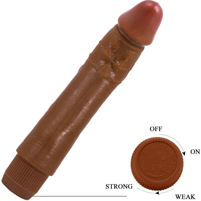 Baile - vibrateur réaliste dybbuk 24 cm mulâtre