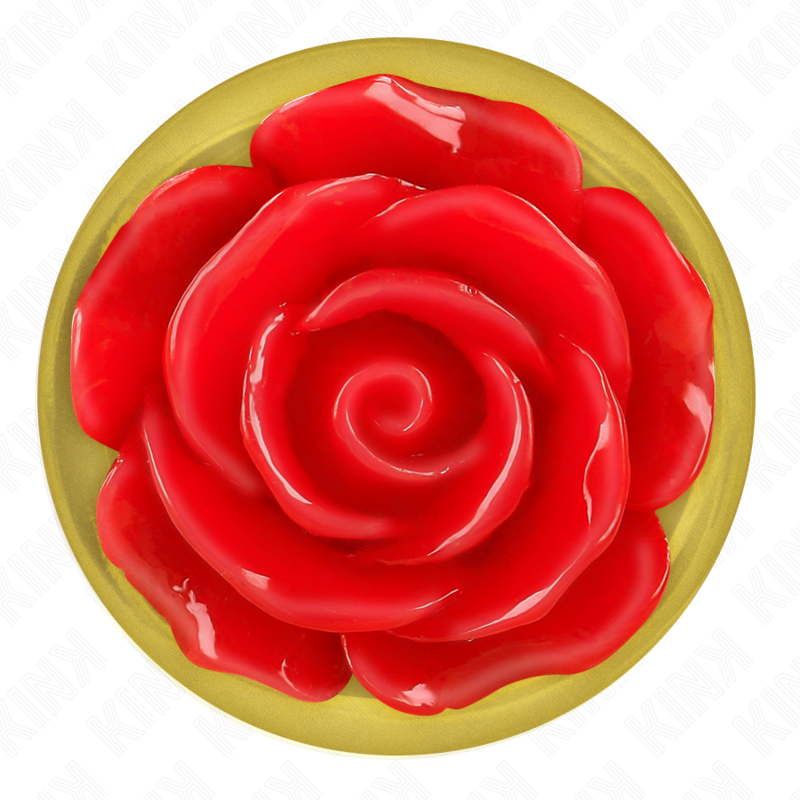 Plug anal métallique rose rouge taille S - Kink - KINK PLEASURE PLUGS